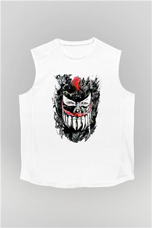 Finn Balor Baskılı Beyaz Unisex Kolsuz Tişört - Tshirt