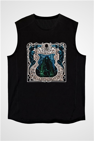 Finntroll Baskılı Unisex Siyah Kolsuz Tişört