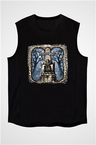 Finntroll Baskılı Unisex Siyah Kolsuz Tişört