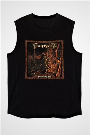 Finntroll Baskılı Unisex Siyah Kolsuz Tişört