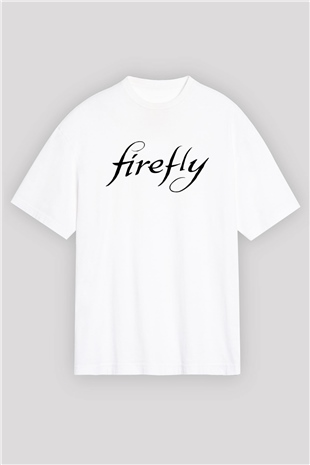 Firefly Beyaz Unisex Oversize Tişört T-Shirt