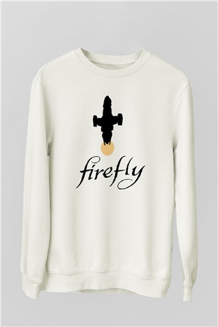 Firefly Beyaz Unisex Sweatshirt