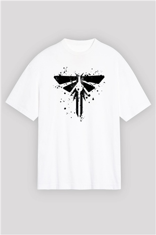 Firefly Beyaz Oversize Tişört Oversize T-shirt