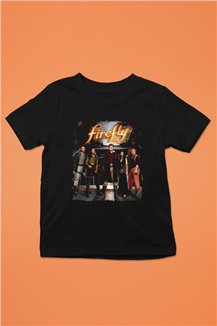 Firefly Siyah Unisex Çocuk Tişört