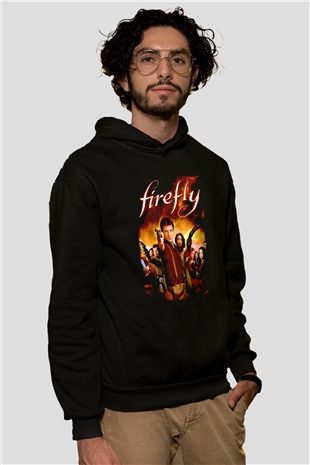 Firefly Siyah Unisex Hoodie