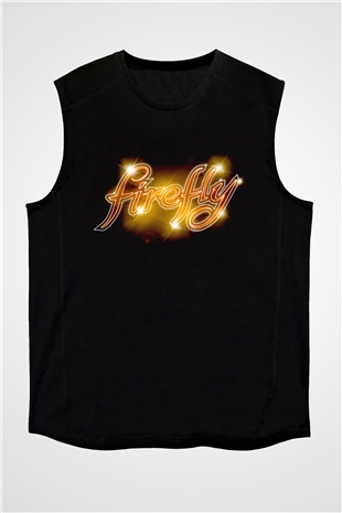 Firefly Siyah Unisex Kolsuz Tişört