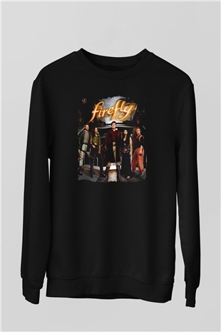 Firefly Siyah Unisex Sweatshirt