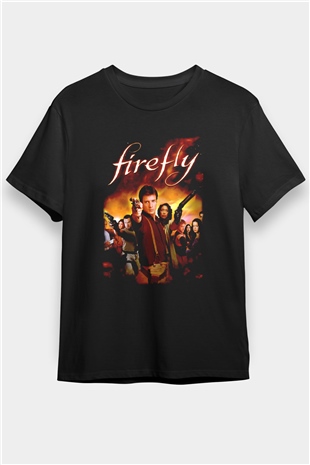 Firefly Siyah Unisex Tişört T-Shirt