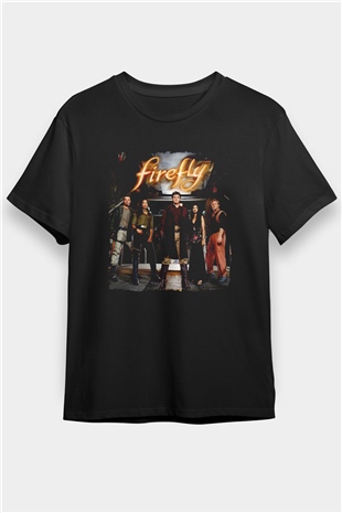 Firefly Siyah Unisex Tişört T-Shirt
