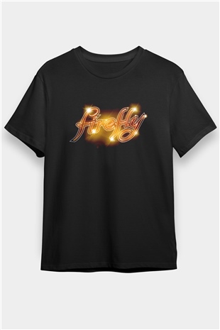 Firefly Siyah Unisex Tişört T-Shirt