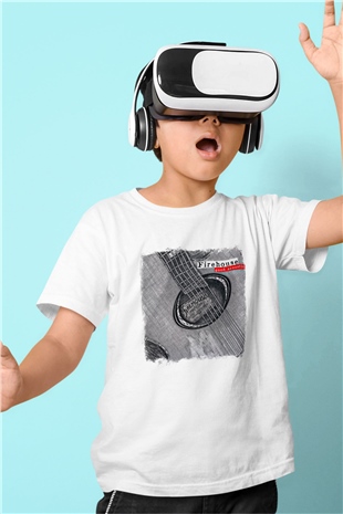 FireHouse Baskılı Unisex Beyaz Çocuk Tişört