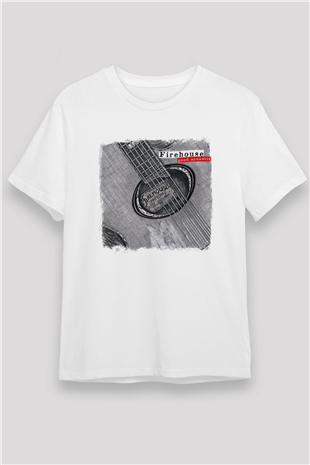 FireHouse Baskılı Unisex Beyaz Tişört