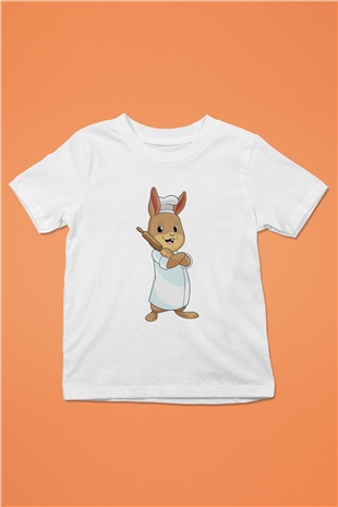 Fırıncı Beyaz Unisex Çocuk Tişört