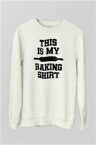 Fırıncı Beyaz Unisex Sweatshirt