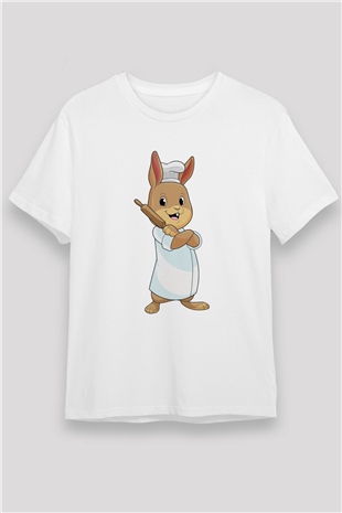 Fırıncı Beyaz Unisex Tişört T-Shirt - TişörtFabrikası