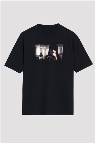 Fit For Rivals Baskılı Unisex Siyah Oversize Tişört - Tshirt