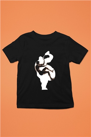 Fitness Siyah Unisex Çocuk Tişört
