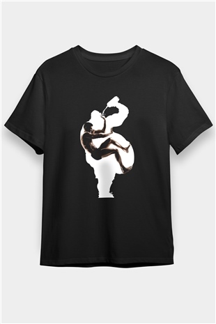 Fitness Siyah Unisex Tişört T-Shirt - TişörtFabrikası