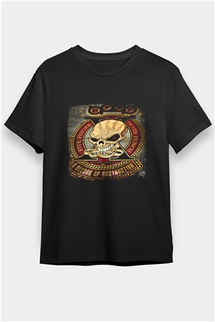 Five Finger Death Punch Baskılı Unisex Siyah Tişört