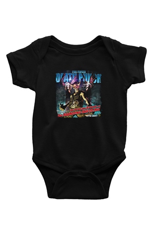 Five Finger Death Punch Baskılı Unisex Siyah Bebek Body - Zıbın