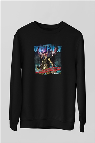 Five Finger Death Punch Baskılı Unisex Siyah Sweatshirt