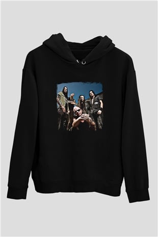 Five Finger Death Punch Baskılı Unisex Siyah Hoodie