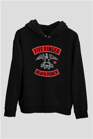 Five Finger Death Punch Siyah Unisex Hoodie
