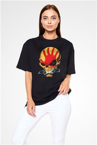 Five Finger Death Punch Siyah Unisex Oversize Tişört T-Shirt