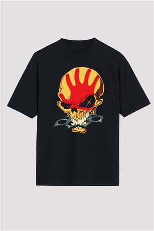 Five Finger Death Punch Siyah Unisex Oversize Tişört T-Shirt