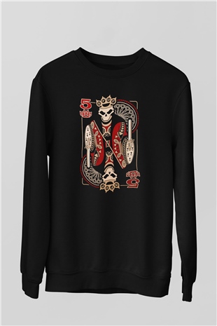 Five Finger Death Punch Siyah Unisex Sweatshirt