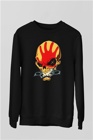 Five Finger Death Punch Siyah Unisex Sweatshirt