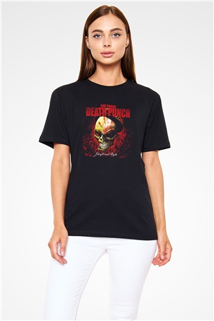 Five Finger Death Punch Siyah Unisex Tişört T-Shirt - TişörtFabrikası