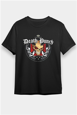 Five Finger Death Punch Siyah Unisex Tişört T-Shirt - TişörtFabrikası