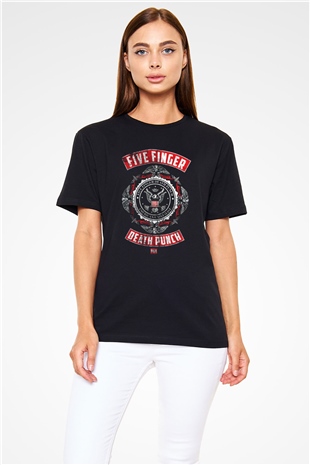 Five Finger Death Punch Siyah Unisex Tişört T-Shirt - TişörtFabrikası