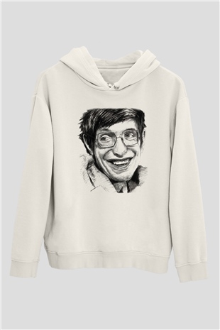 Fizikçi Beyaz Unisex Hoodie