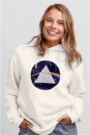 Fizikçi Beyaz Unisex Hoodie