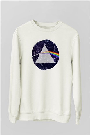 Fizikçi Beyaz Unisex Sweatshirt