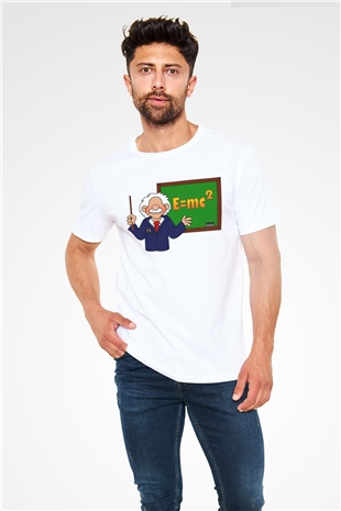 Fizikçi Beyaz Unisex Tişört T-Shirt - TişörtFabrikası