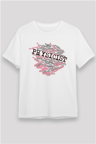 Fizikçi Beyaz Unisex Tişört T-Shirt - TişörtFabrikası