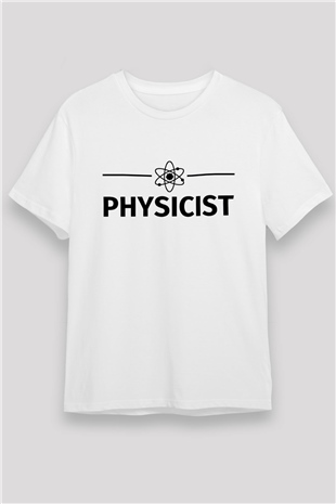 Fizikçi Beyaz Unisex Tişört T-Shirt - TişörtFabrikası