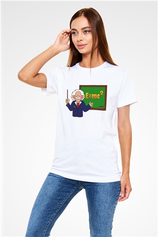 Fizikçi Beyaz Unisex Tişört T-Shirt - TişörtFabrikası