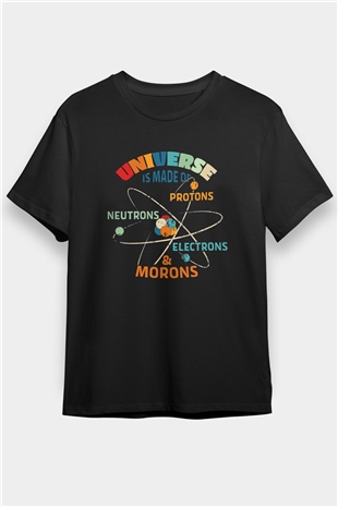Fizikçi Siyah Unisex Tişört T-Shirt - TişörtFabrikası