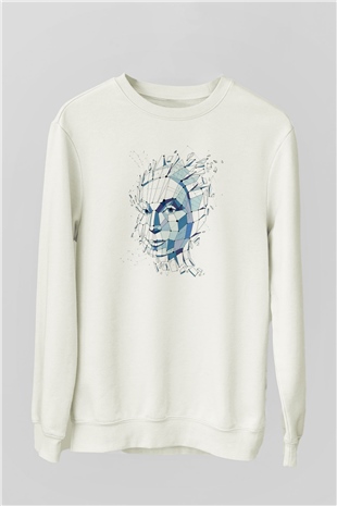 Fizyonomist Beyaz Unisex Sweatshirt