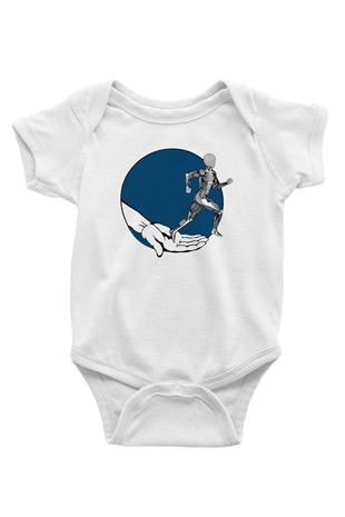Fizyoterapist Baskılı Beyaz Unisex Bebek Body - Zıbın