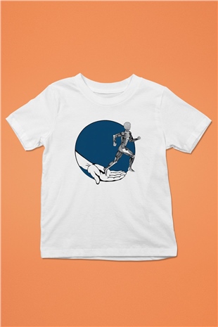 Fizyoterapist Baskılı Beyaz Unisex Çocuk Tişört