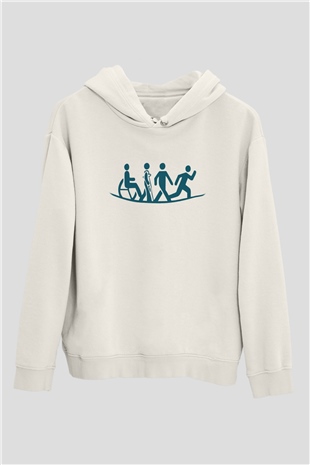 Fizyoterapist Beyaz Unisex Hoodie