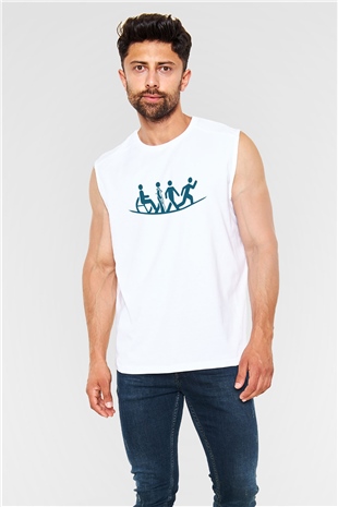 Fizyoterapist Beyaz Unisex Kolsuz Tişört