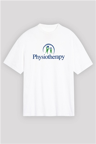 Fizyoterapist Beyaz Unisex Oversize Tişört T-Shirt