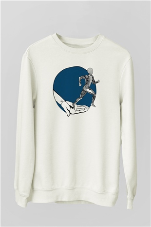 Fizyoterapist Beyaz Unisex Sweatshirt