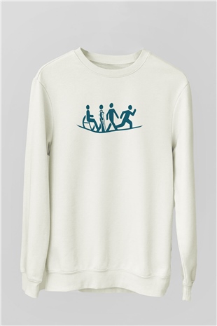 Fizyoterapist Beyaz Unisex Sweatshirt